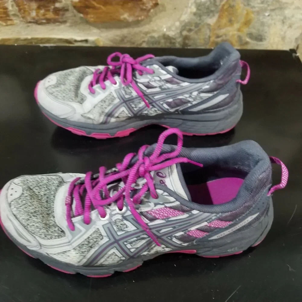 ASICS GEL-Venture 6 Sneakers 1012A504-020 Grey/Purple Size 9.5
